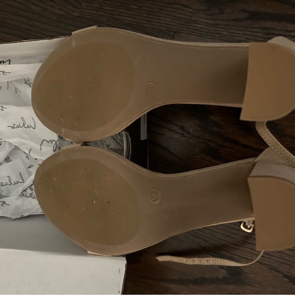 Lulu’s Natural Tan Suede High Heels - Picture 3 of 4